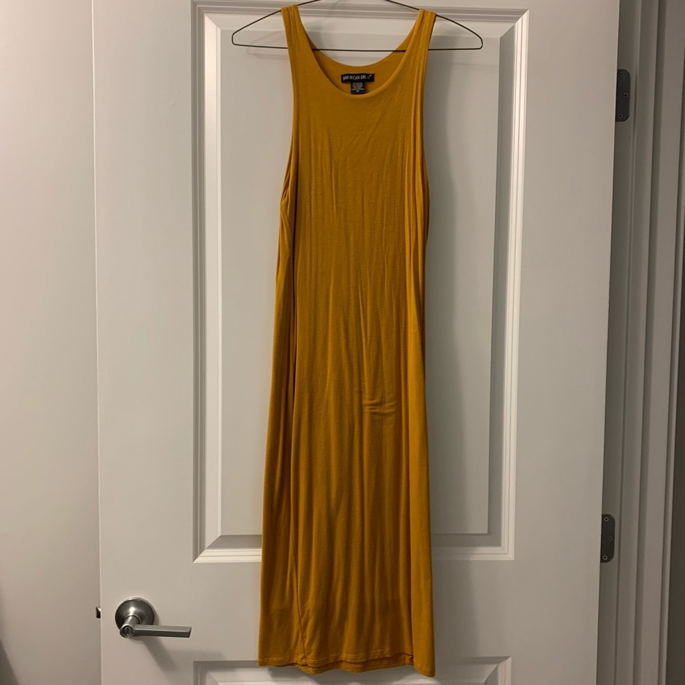 MIDI YELLOW DRESS
